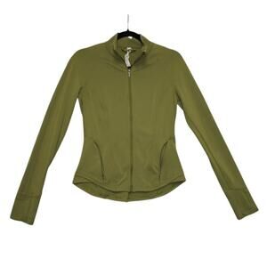 Lululemon Define Jacket Full Zip Green – Size 6 – Slim Fit, Thumbholes, EUC